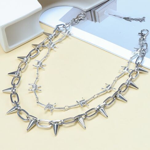 Layered Eagle Claw Pants Chain - Wallet Chains Punk Hip-Hop Jeans Chain, Gothic Belt Waist Emo Accessory for Men & Women in Saudi Arabia
