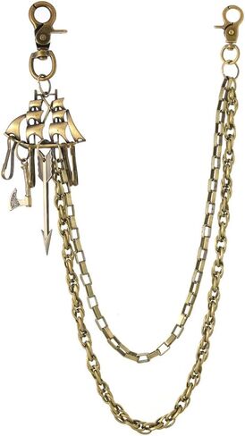 Layered Eagle Claw Pants Chain - Wallet Chains Punk Hip-Hop Jeans Chain, Gothic Belt Waist Emo Accessory for Men & Women in Saudi Arabia