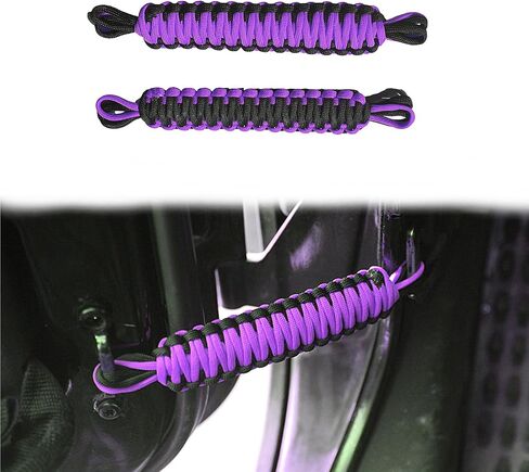 Car Door Interior Limiting Strap Compatible with 1997-2024 Jeep Wrangler TJ JK JKU JL JLU & Gladiator JT, Black&Yellow in Kuwait