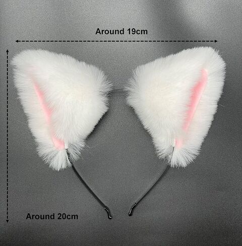 Agymo 3pack Fox Wolf Cat Ears bulk, Animal Furry Ears headbadnd,Christmas Halloween Ears,Gorou Cosplay Costume Accessory (3, multicolors2) in Saudi Arabia
