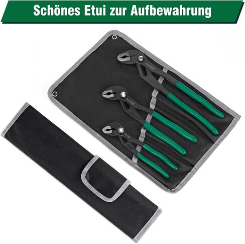 3piece Water Pump Pliers Set 8/10/12 inch Groove Joint Pliers Set Non-Slip Grip Precision Clamping Plumbing Lock Plier for Repairs Quick Release Adjustable Plier Set in Saudi Arabia
