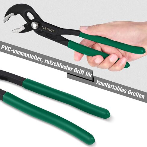 3piece Water Pump Pliers Set 8/10/12 inch Groove Joint Pliers Set Non-Slip Grip Precision Clamping Plumbing Lock Plier for Repairs Quick Release Adjustable Plier Set in Saudi Arabia