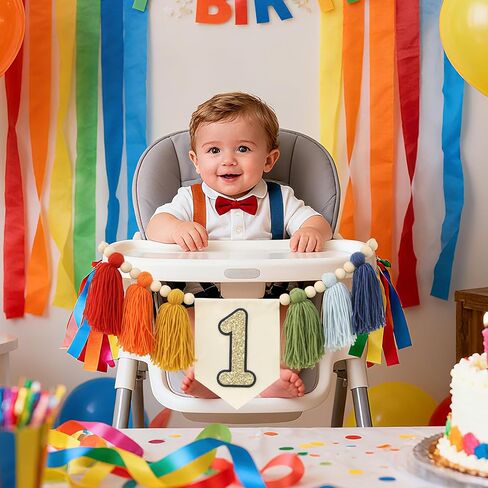 مصنوعة يدويًا بوهو الأول عيد ميلاد عالي كرسي الديكور لحفلات الفتاة للفتاة دش وردي جدار شنق in Kuwait