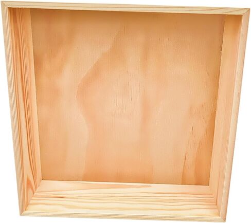 Anktily 4 Pack Unfinished Wooden Craft Storage Organiser Boxes, 6 x 4 x 2.4 inch Small Square Wood Box, Rustic Natural Wood Container Box for Home Venue Decor in Kuwait