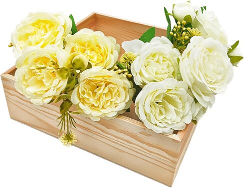 Anktily 4 Pack Unfinished Wooden Craft Storage Organiser Boxes, 6 x 4 x 2.4 inch Small Square Wood Box, Rustic Natural Wood Container Box for Home Venue Decor in Kuwait