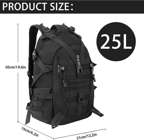 حقيبة الظهر التكتيكية Aigear ، 45L Letter 'W' Sername Series Military Backpack ، Bug Out Brag لمدة 3 أيام للرجال للنساء التخييم المشي لمسافات طويلة in Kuwait