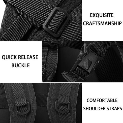 حقيبة الظهر التكتيكية Aigear ، 45L Letter 'W' Sername Series Military Backpack ، Bug Out Brag لمدة 3 أيام للرجال للنساء التخييم المشي لمسافات طويلة in Kuwait