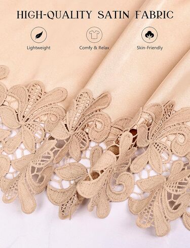 Eplaza 4 PCS Bride Reto for Wedding Day Set Bridal Robe with Slippers Lace Trim Wedding Robe for Bridal Bachelorette Party in Saudi Arabia