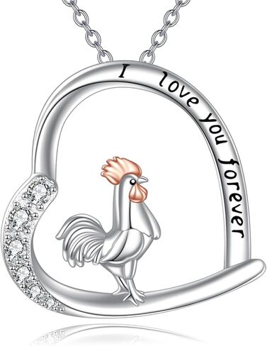Corgi/Dog/Butterfly/Highland Cow/Mama Bear/Orca/Duck/Capybara/Starfish/Panda/Raccoon/Bee/Black Cat/Elephant Sterling Silver Necklace for Women Gifts for Mother's Day in Saudi Arabia