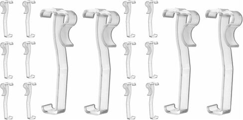 Valance Clips 10pcs 3'' Window Blinds Hidden Clip Clear Plastic for Horizontal Blinds Valance Retainer Holder in Saudi Arabia