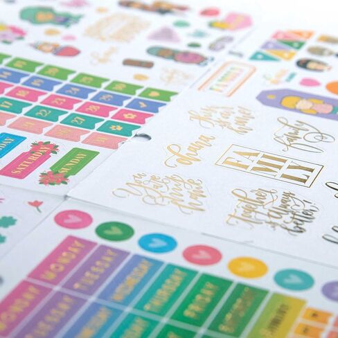 Paper House Productions Productivity 30 Sheet Planner Sticker Book, Colors May Vary in Kuwait