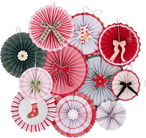 PATTEPOINT Pastel Butterfly Garden Paper Fan,Paper Flowers Decorations for Wall Bulletin Board Borders,Pastel Colorful Flowers Fans Decor for Mothers Day Spring Birthday Home Office in Saudi Arabia