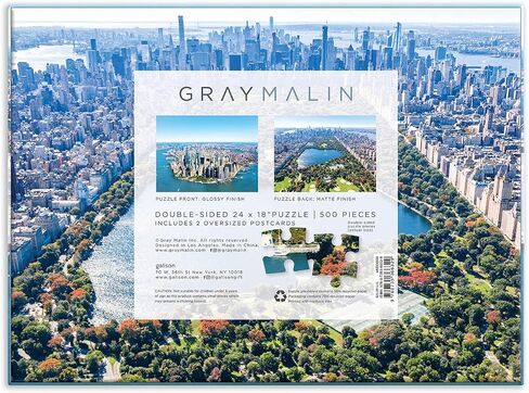 GALISON GRAY MALIN اللغز بانوراما بانوراما على الوجهين ، الشاطئ ، 500 قطعة-24 "× 18" ، لغز مزدوج الجوانب مع عمل فني نابض بالحياة ، مثالي للمرح العائلي ، متعدد الألوان (0735357242) in Kuwait