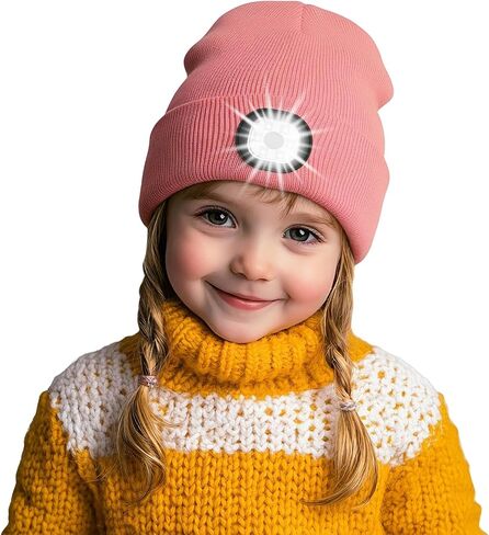 Gifts for Teenage Boys Girls Beanie with Light,Camping Gear,Led Beanie Hat with Light,Stocking Stuffers in Saudi Arabia