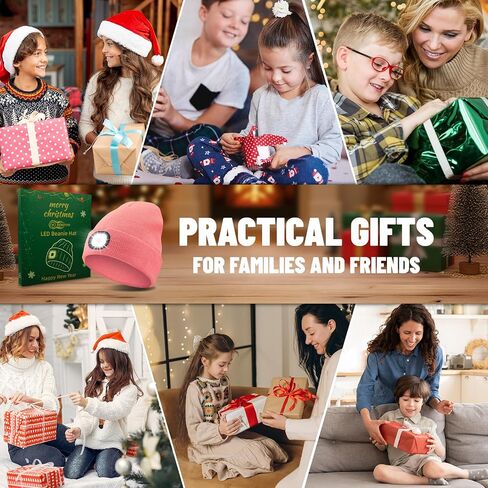 Gifts for Teenage Boys Girls Beanie with Light,Camping Gear,Led Beanie Hat with Light,Stocking Stuffers in Saudi Arabia