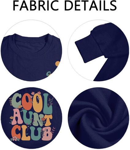 Auntie Sweatshirt Womens Cool Aunt Club Graphic Sweatshirts Auntie Letter Print Long Sleeve Pullover Top in Kuwait