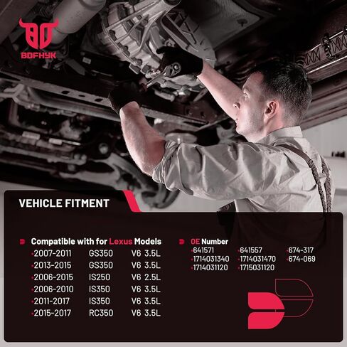 BDFHYK 2-PC المحول الأمامي والخلفي العادم الحفاز مع مجموعة الحشية المتوافقة مع Acura MDX 03-09 ، متوافق مع HOCNDA ACCORD 03-07 ، V6 3.0L 3.2L ، EPA متوافق ، استبدال 674850 in Kuwait
