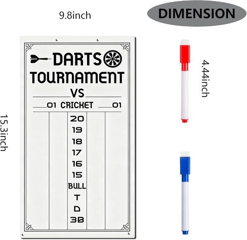 لوحة النتائج ، لوحة النتائج الجافة المحو ، 9.8 * 15.35 بوصة ، إكسسوارات Dartboard ، ألعاب Darts ، ألعاب داخلية لأسلوب Dartboard in Saudi Arabia