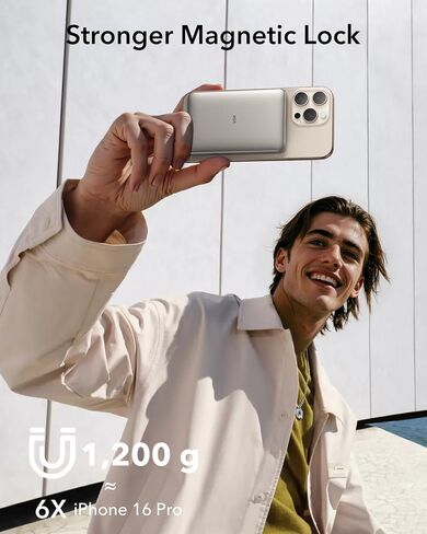 ESR لبنك Magsafe Power Bank ، 0.55 في شاحن محمول ماجسافي 5000 ملهائي ، شاحن بطارية QI2 معتمد 15 واط ، شاحن 20W USB-C Magslim مع كابل لـ iPhone 16/15/14/13 ، Black ، Black in Saudi Arabia