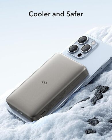 ESR لبنك Magsafe Power Bank ، 0.55 في شاحن محمول ماجسافي 5000 ملهائي ، شاحن بطارية QI2 معتمد 15 واط ، شاحن 20W USB-C Magslim مع كابل لـ iPhone 16/15/14/13 ، Black ، Black in Saudi Arabia