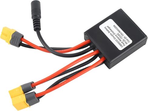 ZJchao Double Battery Discharge Converter, Electric Bike Battery Connector, DC 20V-72V Dual Batteries Parallel Module Adapter for Batteries and Controllers (30A) in Saudi Arabia