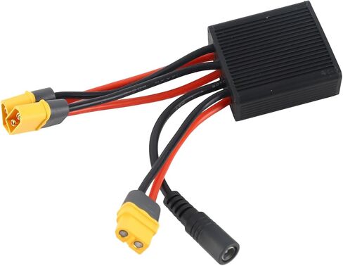 ZJchao Double Battery Discharge Converter, Electric Bike Battery Connector, DC 20V-72V Dual Batteries Parallel Module Adapter for Batteries and Controllers (30A) in Saudi Arabia