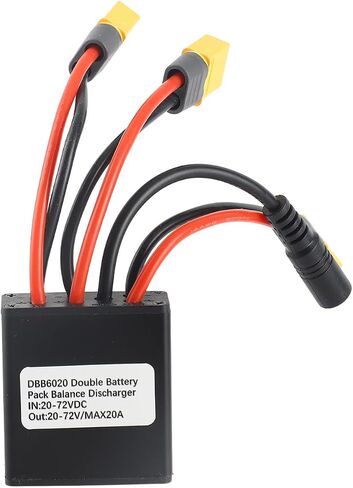 ZJchao Double Battery Discharge Converter, Electric Bike Battery Connector, DC 20V-72V Dual Batteries Parallel Module Adapter for Batteries and Controllers (30A) in Saudi Arabia