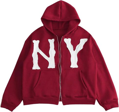 Soly Hux Men's Letter Graphic Zip Up Hoodie Sweatshirt Long Sleeve Drop Counder Counder مع جيب in Saudi Arabia