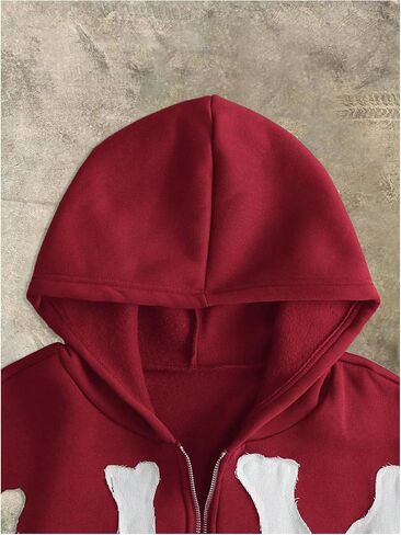 Soly Hux Men's Letter Graphic Zip Up Hoodie Sweatshirt Long Sleeve Drop Counder Counder مع جيب in Saudi Arabia