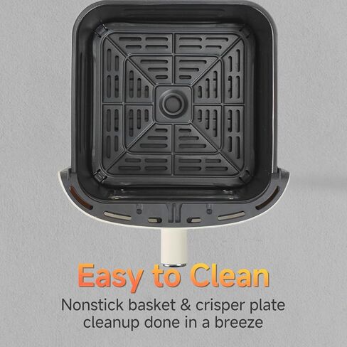 SIMPLUS 4.5QT Air Fryer, 1300W Adjustable Temperature Airfryer Oven, 6 Preset Cooking Options, 392°F Rapid Air Crisp Technology, Quick & Easy Meals in Minutes, Nonstick & Easy-Clean Basket, Black in Kuwait