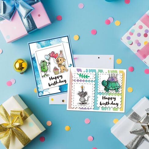 GLOBLELAND Cartoon Animals Clear Stamps Zebra Flamingo Cow Crocodile Goose Silicone Clear Stamp Seals Transparent Stamps for DIY Scrapbooking Cards Making Photo Album Journal in Saudi Arabia