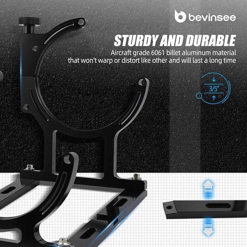 Bevinsee 7" Nitrous Oxide Nos Single Bottle Holder Bracket Billet Aluminum for 10-15 pounds Nitrous Bottle Silver in Saudi Arabia