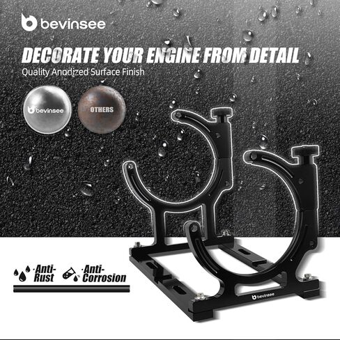 Bevinsee 7" Nitrous Oxide Nos Single Bottle Holder Bracket Billet Aluminum for 10-15 pounds Nitrous Bottle Silver in Saudi Arabia