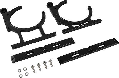 Bevinsee 7" Nitrous Oxide Nos Single Bottle Holder Bracket Billet Aluminum for 10-15 pounds Nitrous Bottle Silver in Saudi Arabia