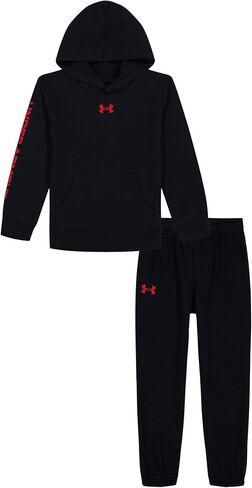 مجموعة هودي UA RIVAL CAMO من Under Armour، مموه باللون الأخضر البحري، 6 in Kuwait