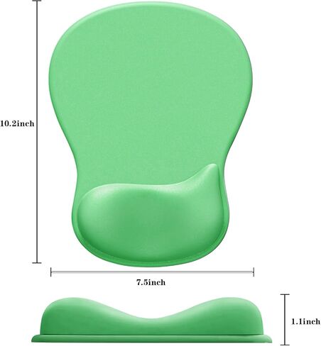 Mouse Pad Wrist Support - Ergonomic Gaming Desktop Mouse Pad Wrist Rest - Design Gamepad Mat Silicone Base for Laptop Computer Non-Slip (Black) in Kuwait