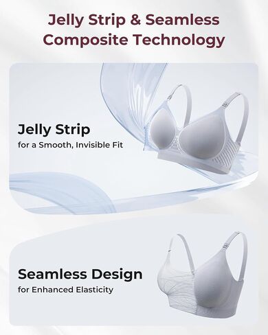 Momcozy CoolFit Nursing Bras for Breastfeeding, Ultra Stretch Seamless Jelly Strip Maternity Bra, Cooling Wireless in Saudi Arabia