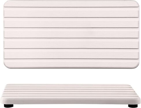 2 PCS المياه الماصة دياتوميت الوقايات المستطيل ، التصميم الأخدود ، وامتصاص الماء الحجر المستخدمة للصابون اليدوي والنباتات وأدوات النظافة في المنزل الحديث in Saudi Arabia