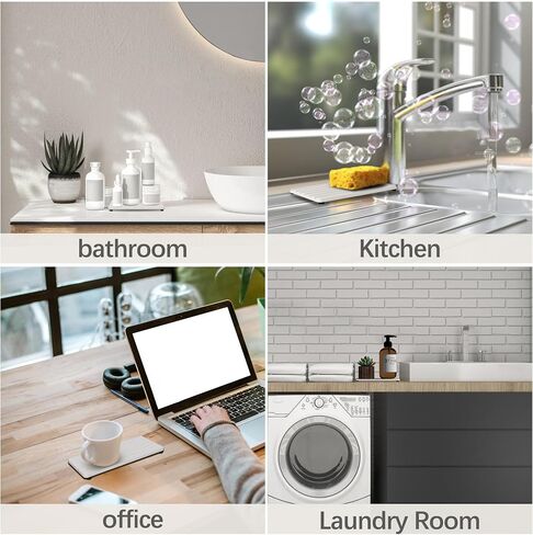 2 PCS المياه الماصة دياتوميت الوقايات المستطيل ، التصميم الأخدود ، وامتصاص الماء الحجر المستخدمة للصابون اليدوي والنباتات وأدوات النظافة في المنزل الحديث in Saudi Arabia