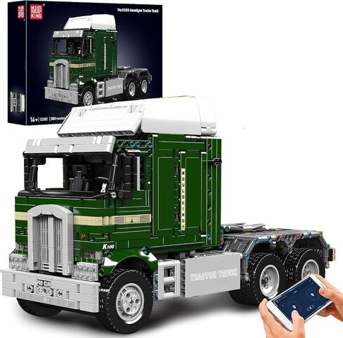 Mould King Tractor Truck Block Kits Model, MOC 19015 Building Blocks Set to Build, Gift for Kids Age 14+/Adult Collections Enthusiasts(4,608 Pieces with Motor/APP Remote Control) in Kuwait