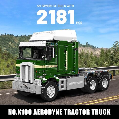 Mould King Tractor Truck Block Kits Model, MOC 19015 Building Blocks Set to Build, Gift for Kids Age 14+/Adult Collections Enthusiasts(4,608 Pieces with Motor/APP Remote Control) in Kuwait