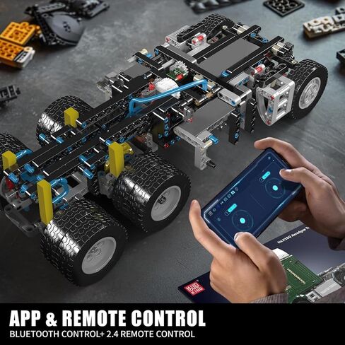 Mould King Tractor Truck Block Kits Model, MOC 19015 Building Blocks Set to Build, Gift for Kids Age 14+/Adult Collections Enthusiasts(4,608 Pieces with Motor/APP Remote Control) in Kuwait