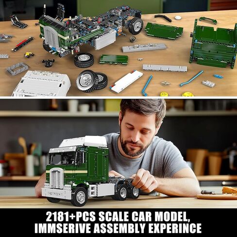 Mould King Tractor Truck Block Kits Model, MOC 19015 Building Blocks Set to Build, Gift for Kids Age 14+/Adult Collections Enthusiasts(4,608 Pieces with Motor/APP Remote Control) in Kuwait