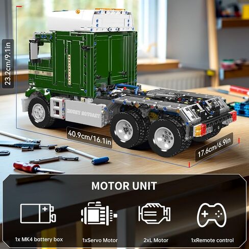 Mould King Tractor Truck Block Kits Model, MOC 19015 Building Blocks Set to Build, Gift for Kids Age 14+/Adult Collections Enthusiasts(4,608 Pieces with Motor/APP Remote Control) in Kuwait