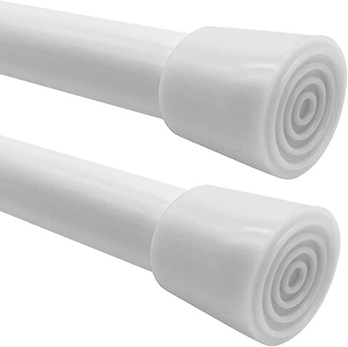 Small Short Tension Rod, 1Pack 30 to 42 Inches Rust-Resistance Spring Adjustable Rods, Black in Saudi Arabia