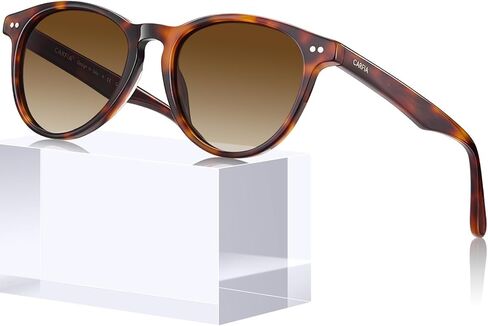 Carfia Retro Womens Sunglasses استقطاب خلات بيضاوية متين 5 برميل مفصلات UV400 حماية in Kuwait