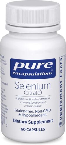 Pure Encapsulations Selenium (Citrate) - for Immune System Support & Cellular Health - Antioxidant Supplement - Supports Blood Flow* - Gluten Free & Vegan - 180 Capsules in Saudi Arabia