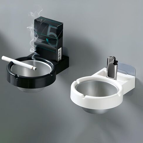 Orange Ashtray with Lid, Windproof Ceramic Ashtray Cigarette Ash Tray, Suitable for Indoor or Outdoor Use in Saudi Arabia