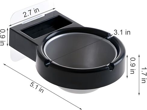 Orange Ashtray with Lid, Windproof Ceramic Ashtray Cigarette Ash Tray, Suitable for Indoor or Outdoor Use in Saudi Arabia