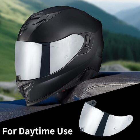 VCOROS T520 خوذة درع الحافة لـ ST1400/R1 - T520 Full Face Shield Helment Helmet Aggoors for T520 ST1400 R1 (Chrome Red) in Saudi Arabia